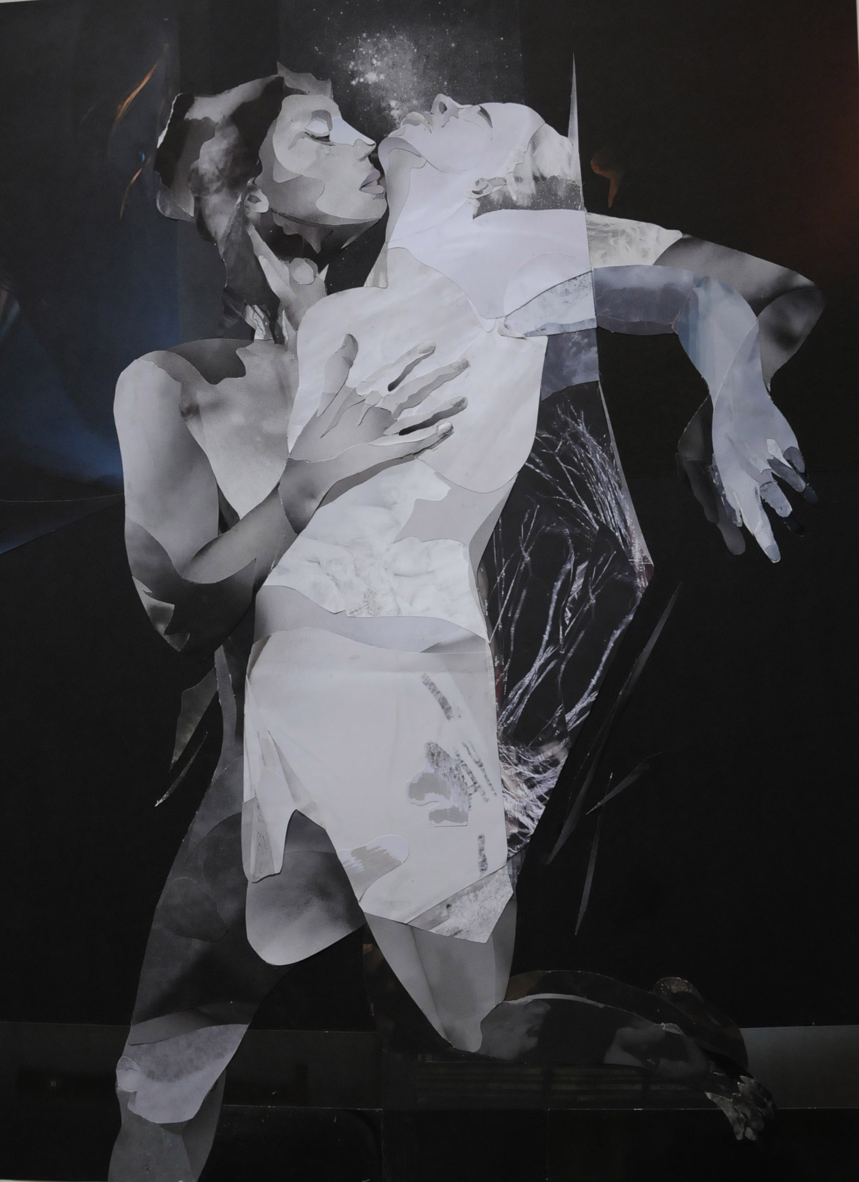 Jens Thiele, Dance No X (inspired by a photografie of Connie Imboden), collage 2020